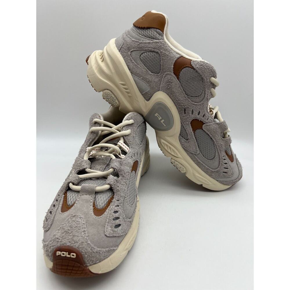 Polo Ralph Lauren Modern Trainer 100 Gray Size 10 NEW - Picture 5 of 12